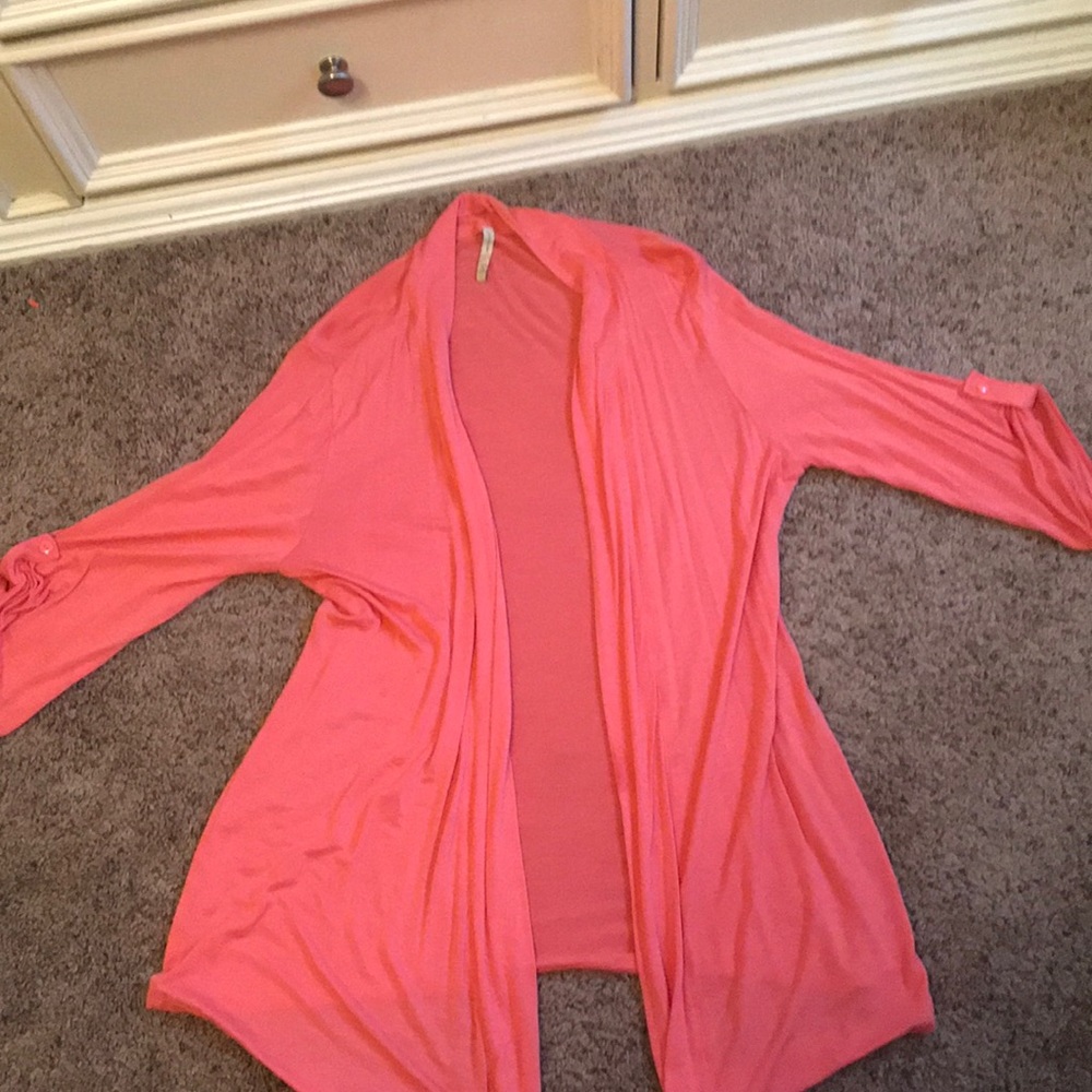 Olivia moon pink cardigan